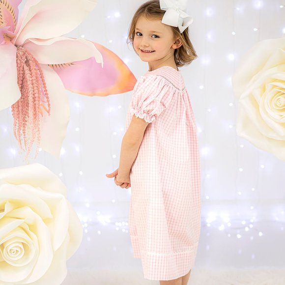 Smocked Cross Bishop Dress